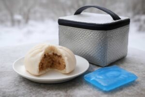 551豚まんをチルド状態で5時間以上持ち運び！冬の外出時の保冷方法と味わい方