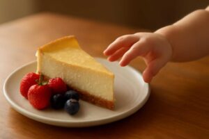 チーズケーキは子供何歳から食べさせても大丈夫？安全な与え方と注意点