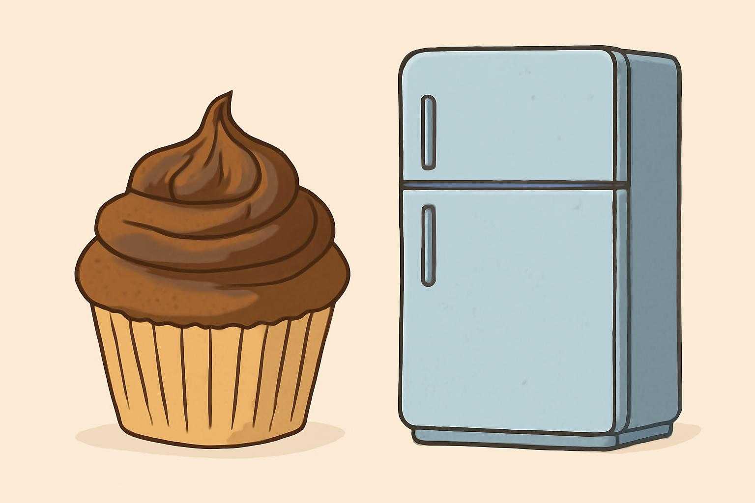 カップケーキが冷蔵庫で固くなる原因と、しっとり食感を復活させる方法