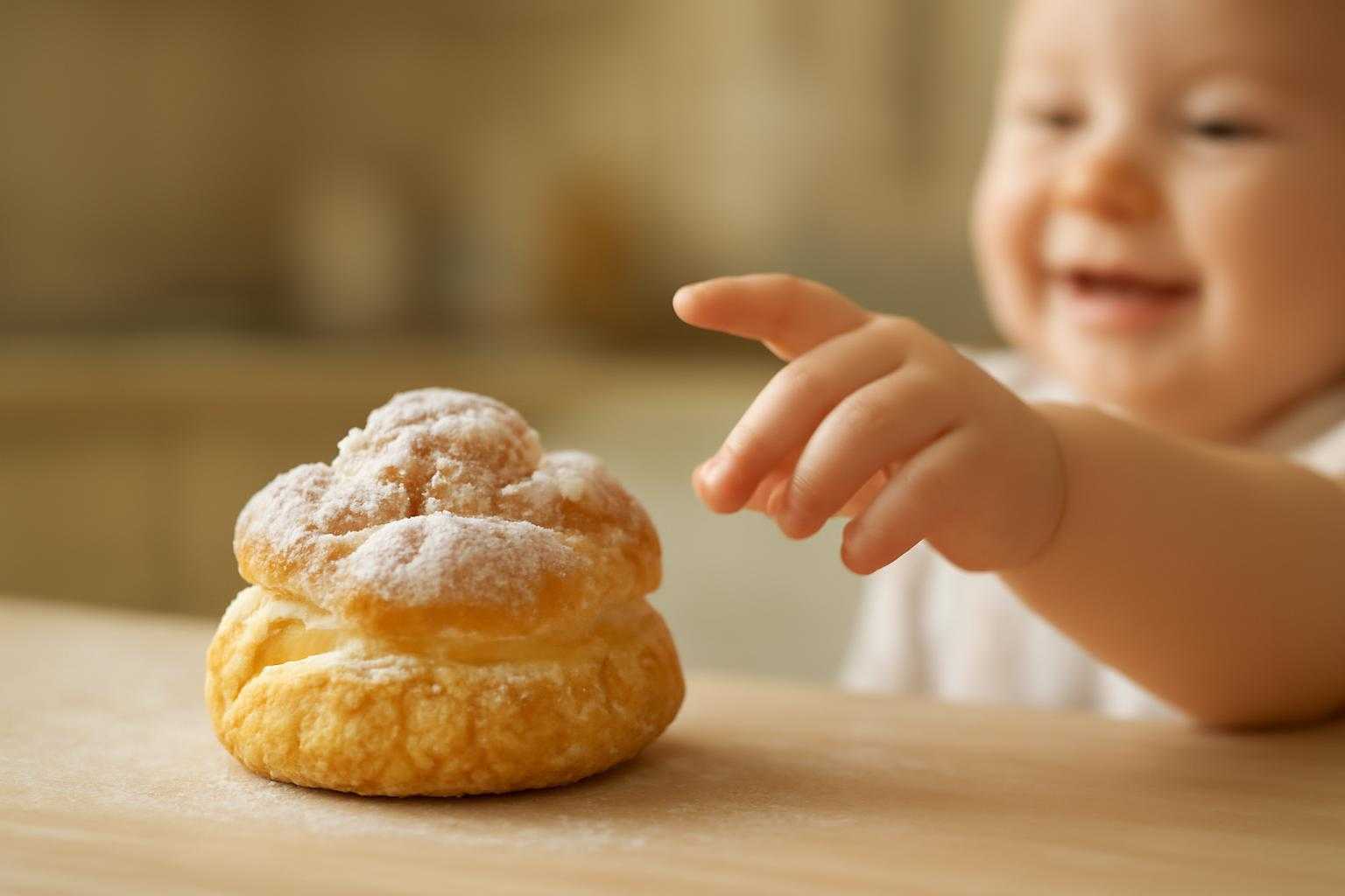 シュークリームは何歳から食べれる?赤ちゃんへの与え方と注意点